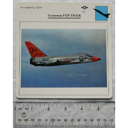 Grumman F11F Tiger - USA - Air Superiority Fighter - Collectors Club Card