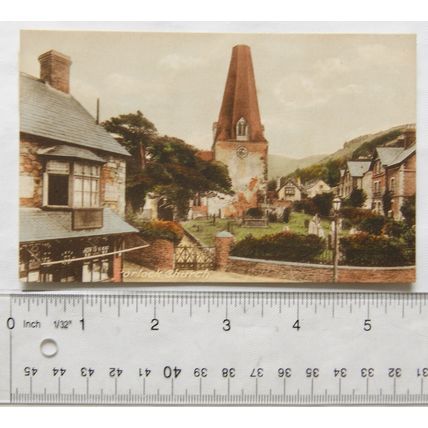 vintage postcard Porlock Church