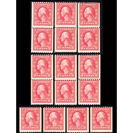 442, MNH 2¢ Coil WHOLESALE Lot - SCV $495 - Stuart Katz