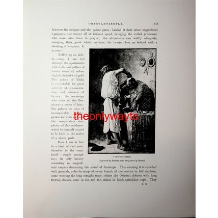 Turkish Barber, Constantinople (Istanbul), Book Illustration (Print), 1892