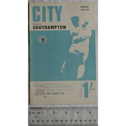 1967 programme Manchester City v. Southampton