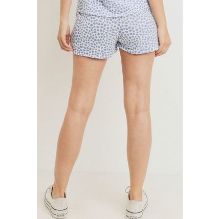 Women's Leopard Printed Terry Short Pants
