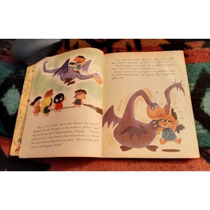 Old Vintage Little Golden Book Hanna Barbera Cave Kids (A) Edition 1963