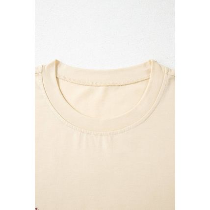 Parchment Western Burro Cactus Crew Neck Graphic Tee