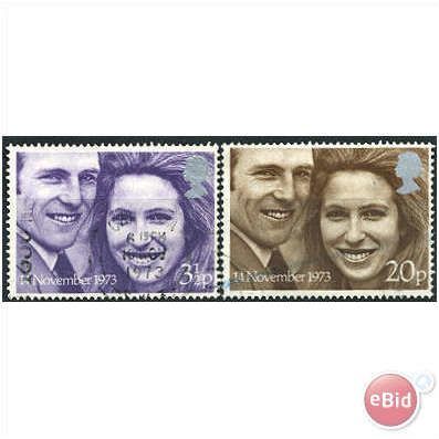 1973 Royal Wedding Set SG941-942 Fine Used