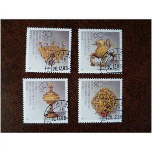 West Berlin Germany 1988 Humanitarian Relief Funds Metal Work used set of stamps