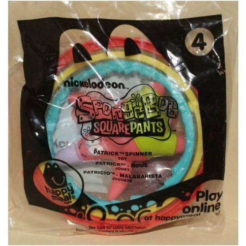 2012 McDonalds SpongeBob SquarePants #4 Patrick Spinner Mint in Package