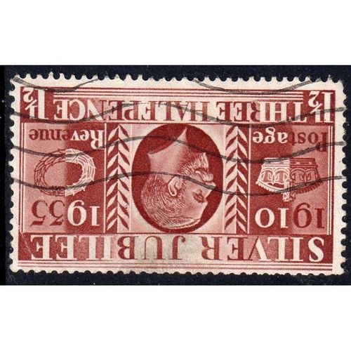 sg455wi 11/2d red-brown wmk inverted good - fine used (G7)