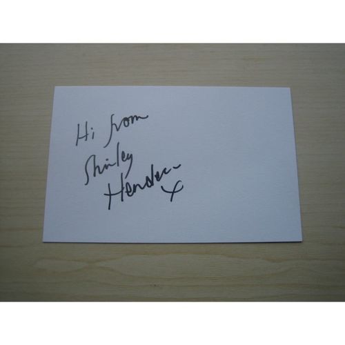 Shirley Henderson (Harry Potter) hand signed RARE *FREE POST*