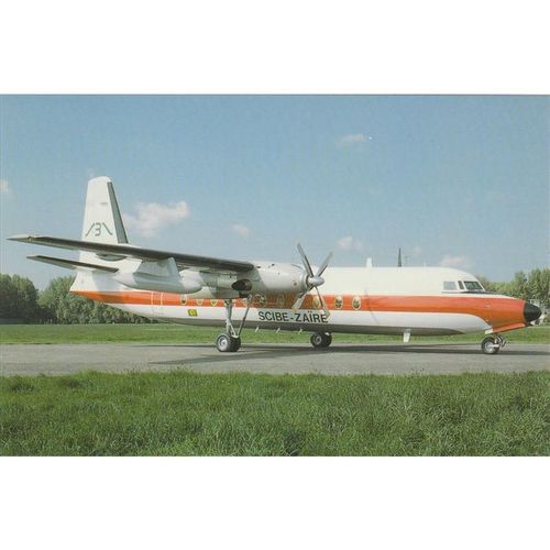 Scibe Airlift Fokker F27 Aircraft Postcard (A15862)