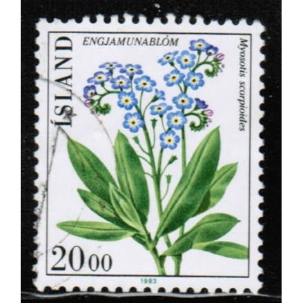 1983 Iceland - Flower 20.00 kr- Sc# 570 used