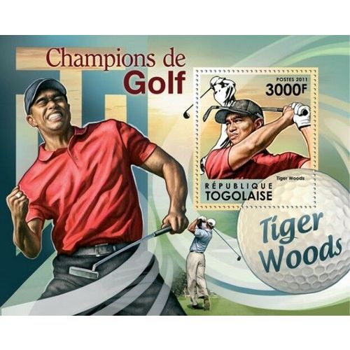 TOGO 2011 SHEET MNH GOLF CHAMPIONS SPORTS DEPORTES 9A
