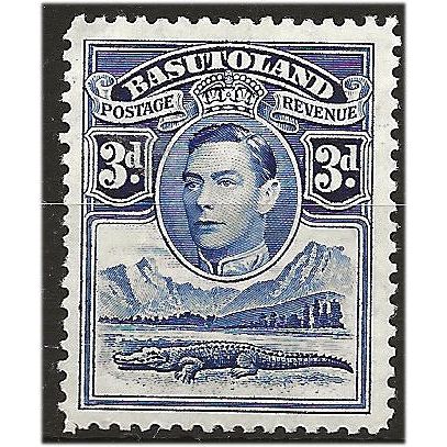 Basutoland 1938 SG22 3d Bright Blue Mounted Mint . ..