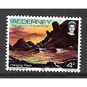 ALDERNEY 1983 SG A2 4p HANGING ROCK U/M MINT