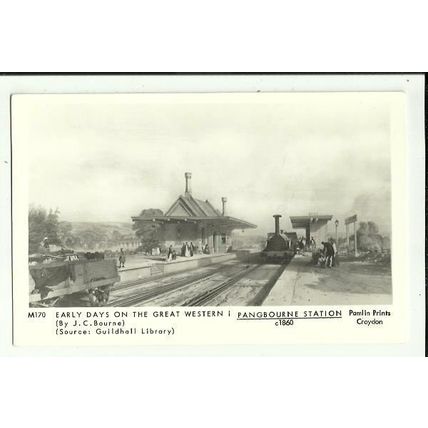 Berkshire PANGBOURNE Station Art Postcard (Pamlin M170)