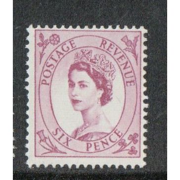 Gt Britain SG617 1960-67 QEII 6d Wilding Purple UMM Mint Stamp MNH 2 phos