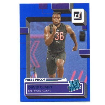 RATED ROOKIE BLUE PRESS PROOF DAVID OJABO