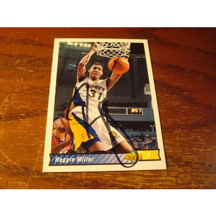 1992/1993, Upper Deck, Autograph Card, w/COA, REGGIE MILLER, HOF, Pacers