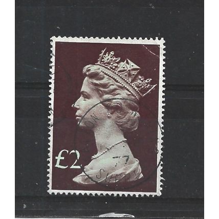 GB.SG1027 £2 Light Emerald and Purple-Brown.Fine Used.Aug25