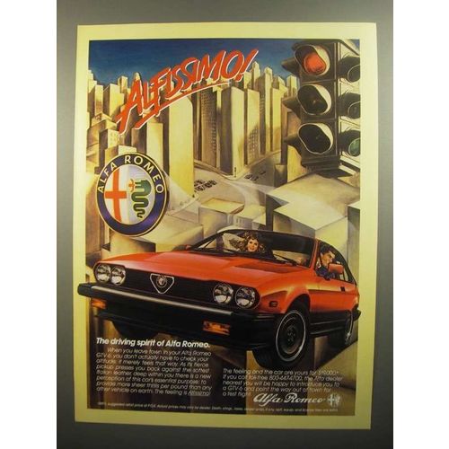 1984 Alfa Romeo GTV-6 Ad - Alfissimo!