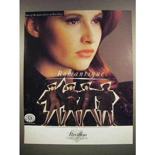 1987 Revillon Natural Brown Bukhara Lamb Fur Ad
