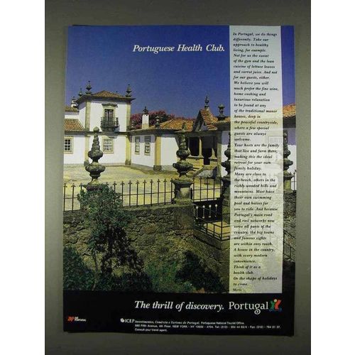 1996 Portugal Tourism Ad - Portuguese Health Club