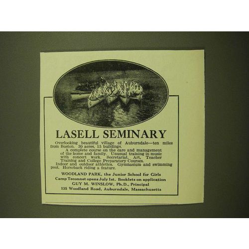 1924 Lasell Seminary Ad - Lasell Seminary