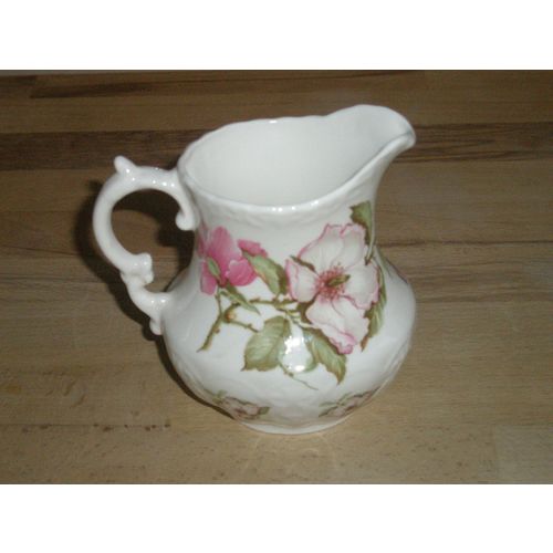 Staffordshire Bone China Wild Dog Rose Jug