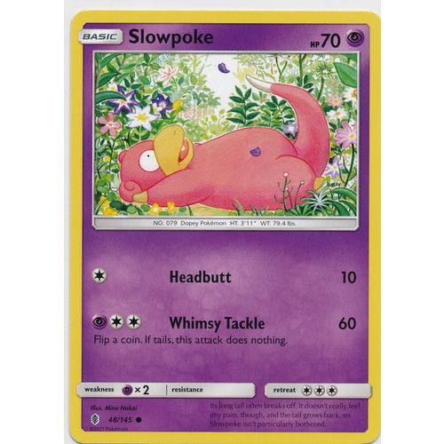 Pokemon Sun & Moon Guardians Rising 48/145 Slowpoke
