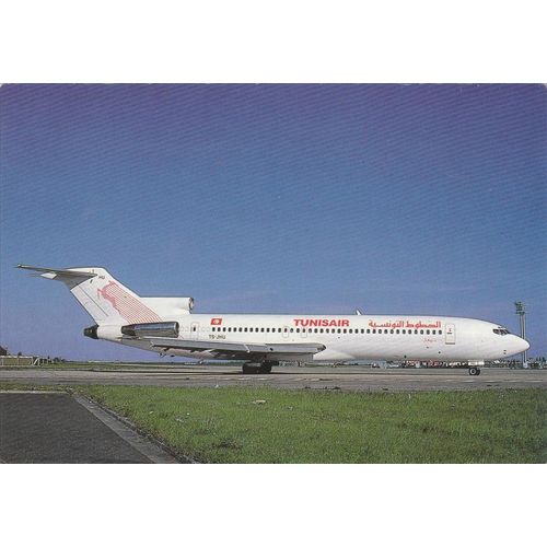 Tunisair Boeing B727 200 Civil Aircraft Postcard (A20325)
