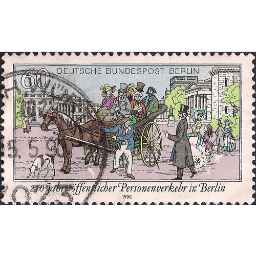 GERMANY, Public Horse Carriage, multicolour 1990, 60 Pf