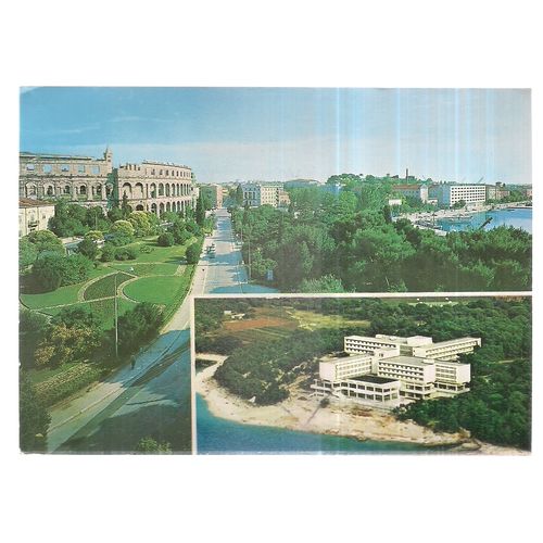 HOTEL "BRIONI", PULA, Croatia vintage used postcard.. JUGOSLAVIA 1975 pm =