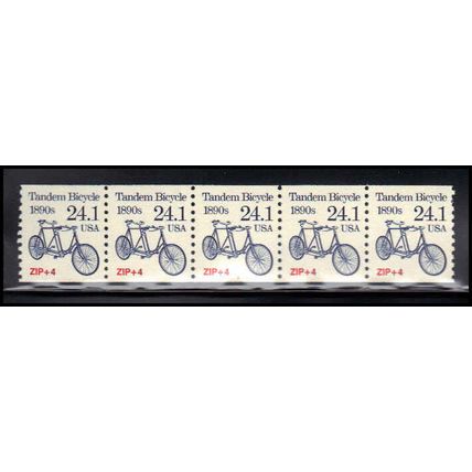 2266 24.1c Tandem Bicycle Very Fine MNH Dry Gum PNC 1/5 X1295