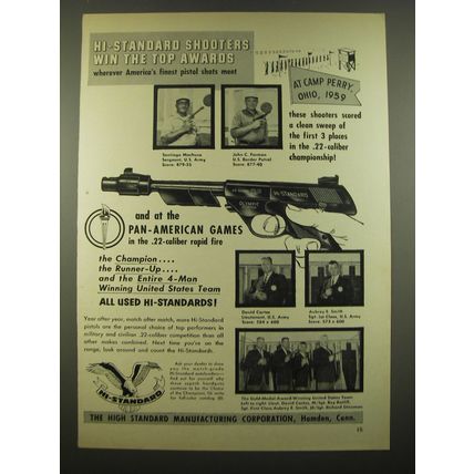 1959 High Standard Olympic Citation Pistol Advertisement