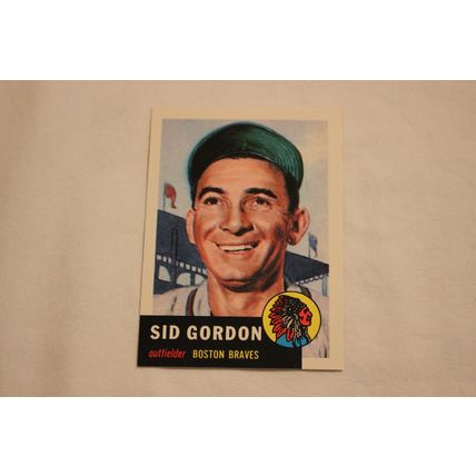 Sidney Sid Gordon 1991 Topps 1953 Archives NO. 117