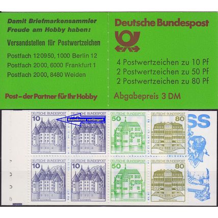 GERMANY BUND [Markenheft] MiNr 24 b 913 IV ( **/mnh ) [01] Plattenfehler