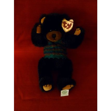 BORIS TY COLLECTIBLE ARTICULATED RETIRED BEAR IN SWEATER VEST 1993