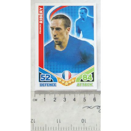 2010 Topps Match Attax World Cup Trading Card - France, Frank Ribery