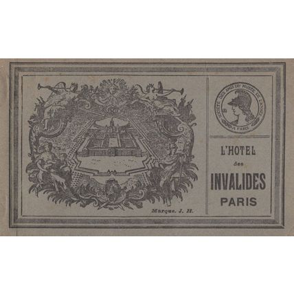L'Hotel Des Invalides Paris French Army Museum Military Postcard Book