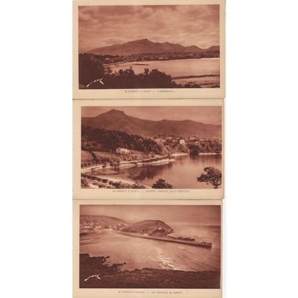 Biarritz A Loyola Au Col De Regil 3x Old French Aerial Postcard s