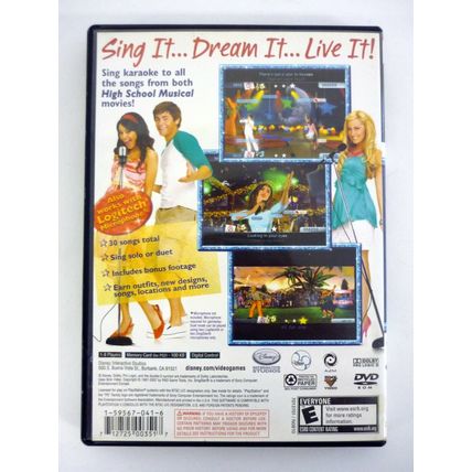 Disney High School Musical: Sing It! Authentic Sony PlayStation 2 PS2 Game 2007