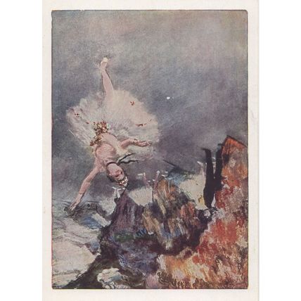 Edgar Degas Ballet Danseuse Sur La Scene Painting Postcard