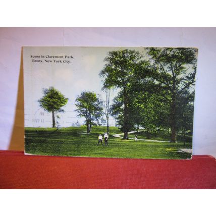 CLARENCE PARK, BRONX, NEW YORK CITY, USA used antique postcard 1914 pm #