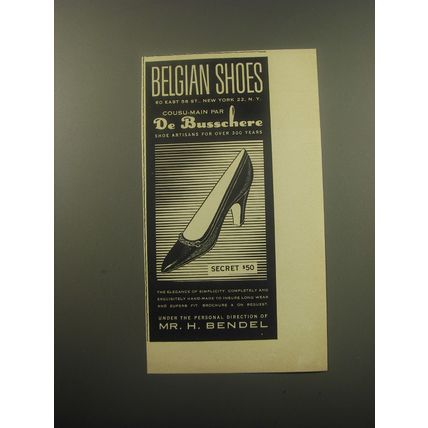 1959 De Busschere Secret Shoes Advertisement