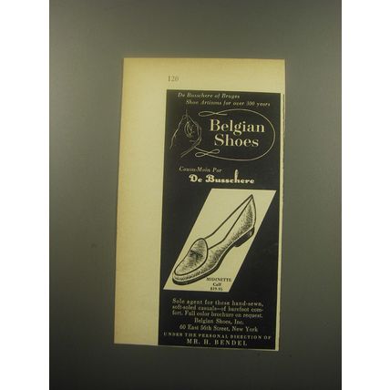 1959 De Busschere Midinette Shoes Advertisement