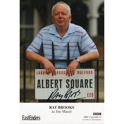 Ray Brooks Undedicated BBC Eastenders Hand Signed Cast Card Photo