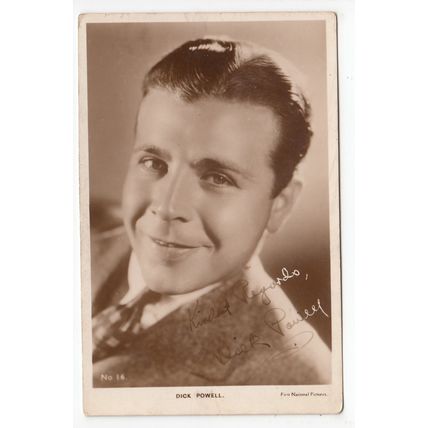 Actor Dick Powell Film Kurier Series Postcard