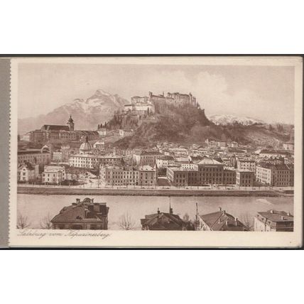 Salzburg, 1925 - 12 Kupferdruckkarten Jurischek - Album