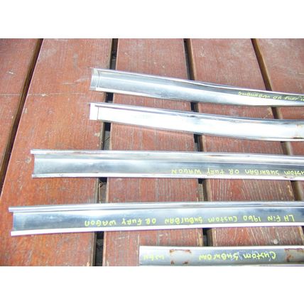 1960 PLYMOUTH CUSTOM SUBURBAN STATION WAGON TRIM OEM FURY 12 PCS
