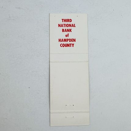 Matchbook Cover Third National Bank of Hampden County Season's Greetings Vintage